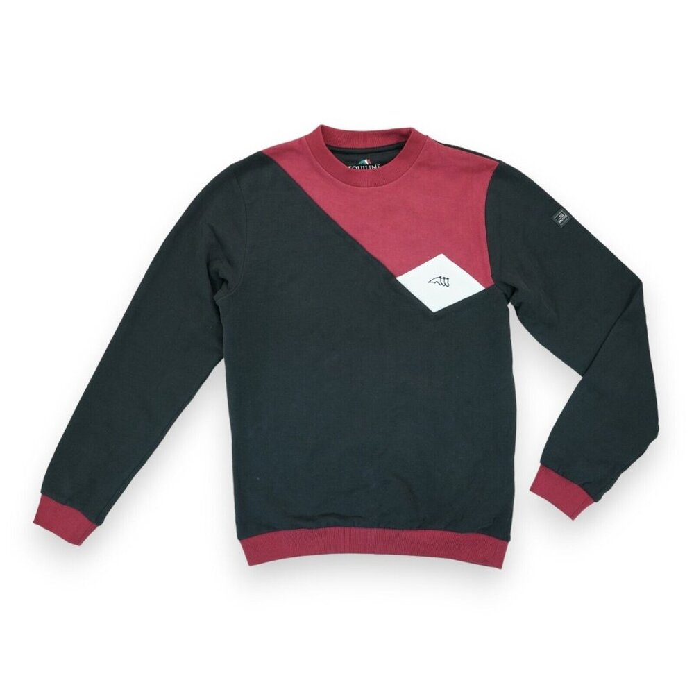 NWT Equiline Women's Sweatshirt Felpa Dona Colorblock XXL R09694 Long Sleeve‎